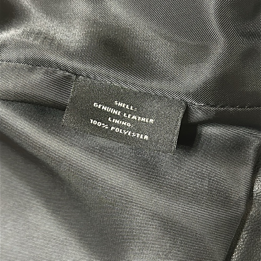 Preston & York Elegant Black Leather Coat, Women’s Size Medium - Picture 5 of 12